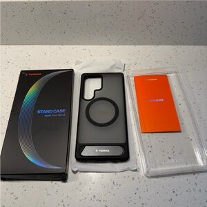 Torras MegaMag Boosted Samsung S24 Ultra Black Stand Case. Brand New.